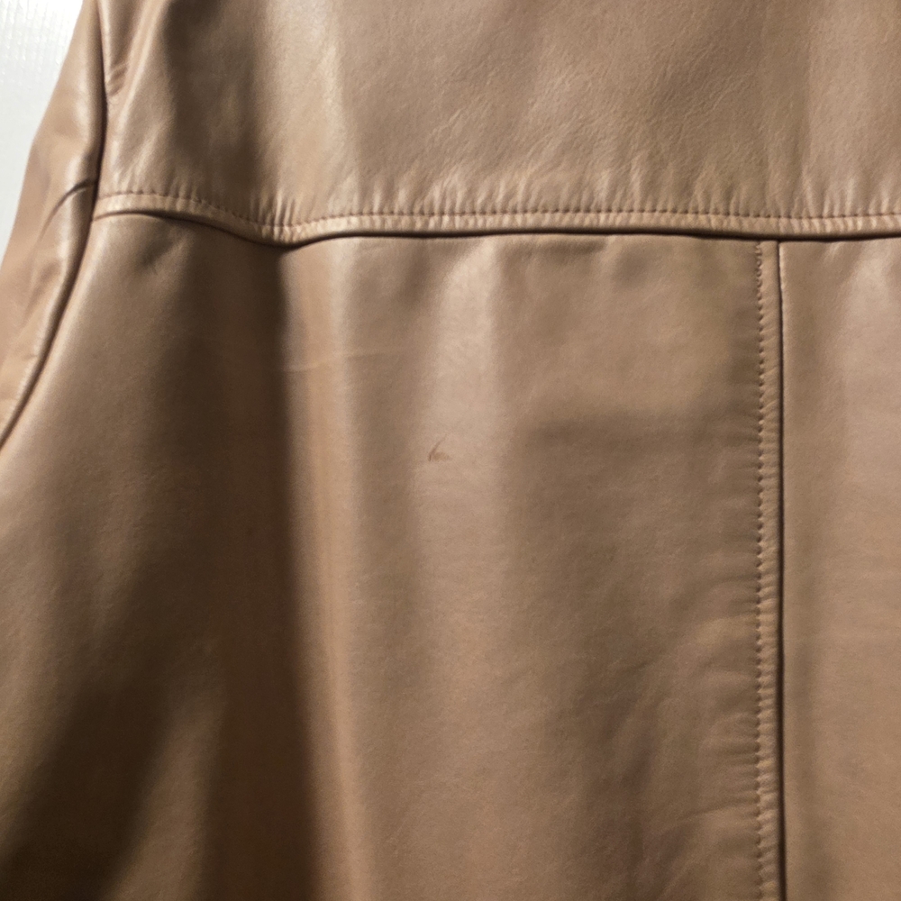 GAP Light Brown Leather Jacket - image 6